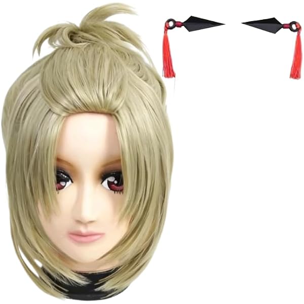 Amazon.co.jp: [vision] 銀魂 月詠 和服 着物 風 衣装+ウィッグ+パイプ